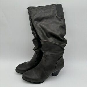 Cliffs By White Mountain Womens Black Faux Leather Boots Size 9M ID 036-C18354